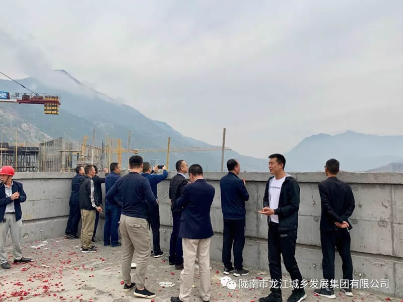匠心傾注、喜封金頂——龍江?雙子座商住小區(qū)主體順利封頂